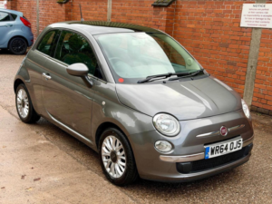 2014 Fiat 500 1.2 Lounge Euro 6 (s/s) 3dr in Grey — image 2