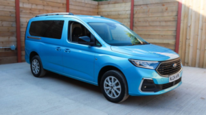 2024 Ford Grand Tourneo Connect Side Entry Passenger Up Front Wheelchair Accessible Disabled Access Vehicle Wav in Blue — image 3