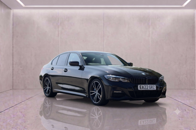 2022 BMW 3 Series 2.0 320d M Sport Mhev Auto 4dr in Black — image 1