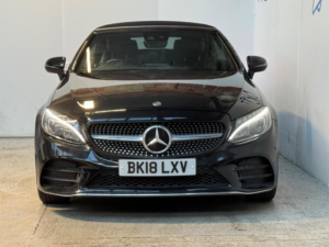 2018 Mercedes-Benz C Class 2.0 C200 Amg Line Cabriolet G-Tronic+ Euro 6 (s/s) 2dr in Black — image 2