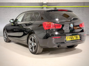 2015 BMW 1 Series 1.5 116d Sport Euro 6 (s/s) 5dr in Black — image 6