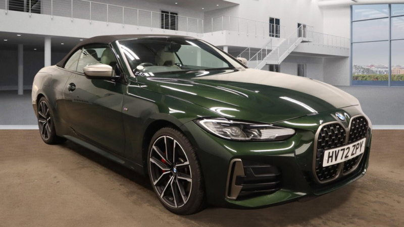 2022 BMW 4 Series 3.0 M440i Mht Convertible 2dr Petrol Hybrid Auto Xdrive Euro 6 (s/s) (374 Ps) in Green — image 1