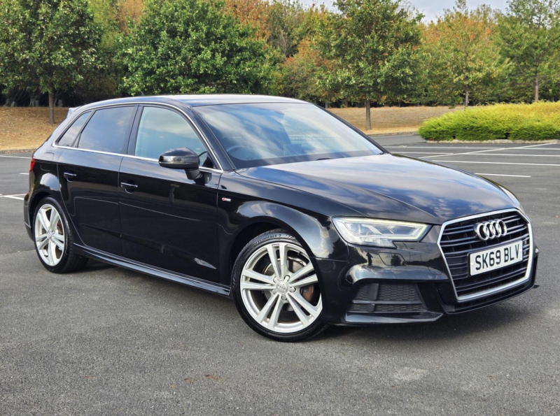 2019 Audi A3 2.0 Tdi 35 S Line Sportback Euro 6 (s/s) 5dr in Black — image 1