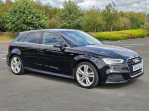 2019 Audi A3 2.0 Tdi 35 S Line Sportback Euro 6 (s/s) 5dr in Black — image 4