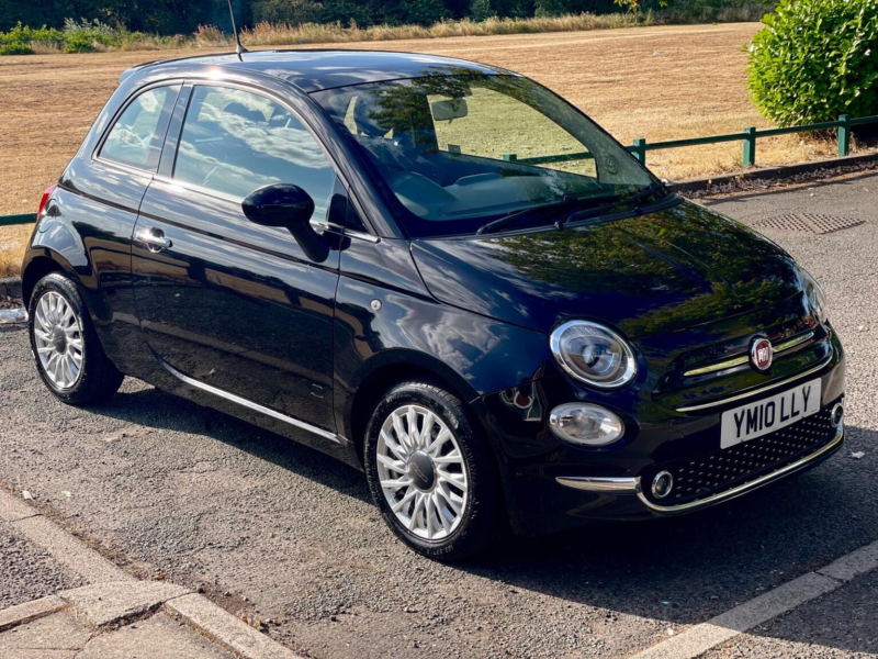 2016 Fiat 500 1.2 Lounge Euro 6 (s/s) 3dr in Black — image 1