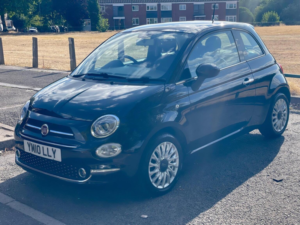 2016 Fiat 500 1.2 Lounge Euro 6 (s/s) 3dr in Black — image 3