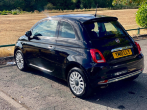 2016 Fiat 500 1.2 Lounge Euro 6 (s/s) 3dr in Black — image 4