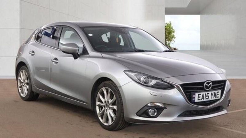 2015 Mazda Mazda3 2.2 Skyactiv-D Sport Nav Euro 6 (s/s) 5dr in Silver — image 1