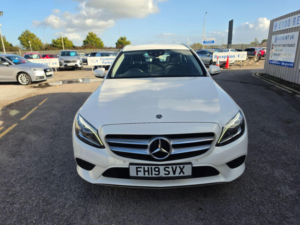 2019 Mercedes-Benz C Class 1.5 C200 Mhev Eq Boost Sport (premium) G-Tronic+ Euro 6 (s/s) 5dr in White — image 2