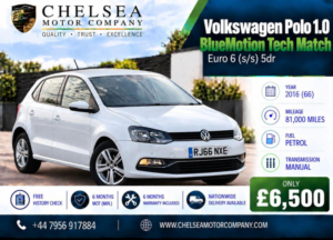 2016 Volkswagen Polo 1.0 Bluemotion Tech Match Euro 6 (s/s) 5dr in White — image 2