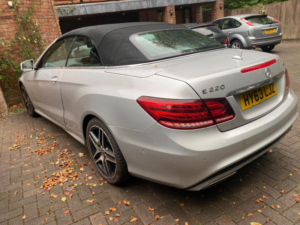 2013 Mercedes-Benz E Class 2.1 E220 Cdi Amg Sport Cabriolet G-Tronic+ Euro 5 (s/s) 2dr in Silver — image 4
