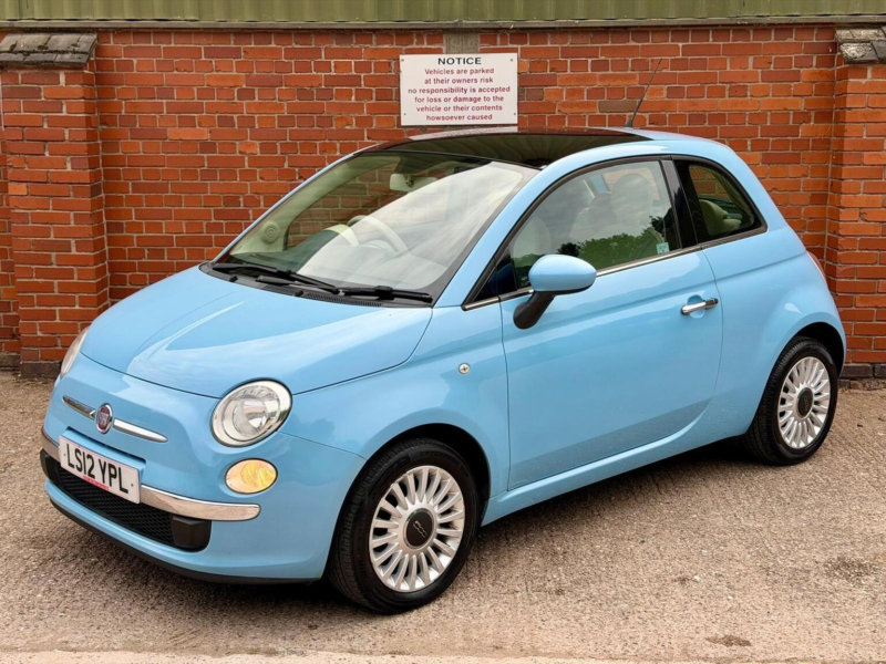 2012 Fiat 500 1.2 Lounge Euro 5 (s/s) 3dr in Blue — image 1