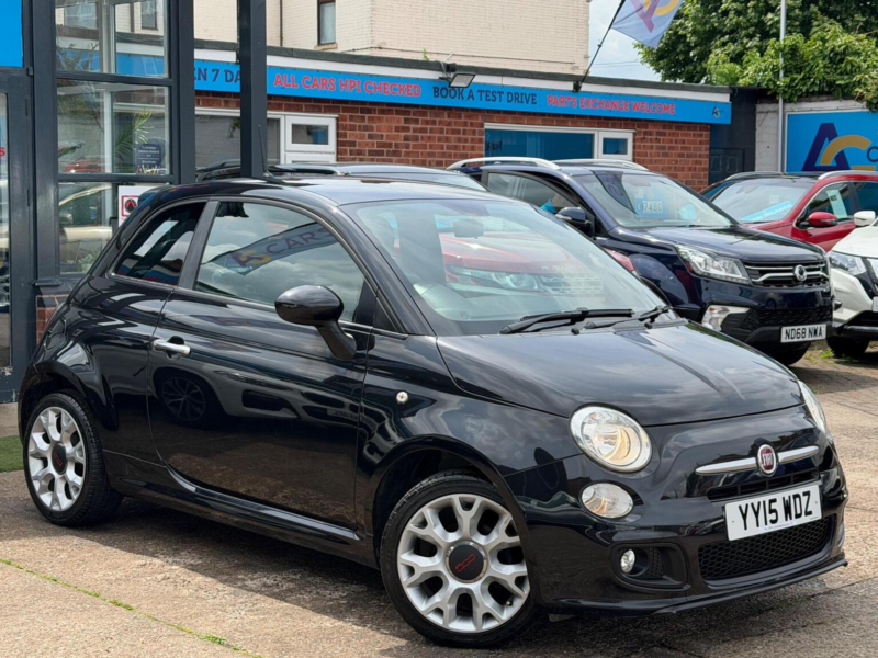 2015 Fiat 500 1.2 S Euro 6 (s/s) 3dr in Black — image 1