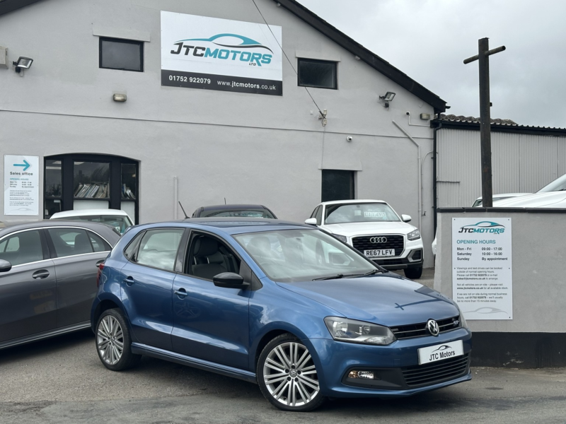 2016 Volkswagen Polo 1.4 Tsi Act Bluegt 5dr Man, Petrol, Blue + 1 Family Owned Since New in Blue — image 1