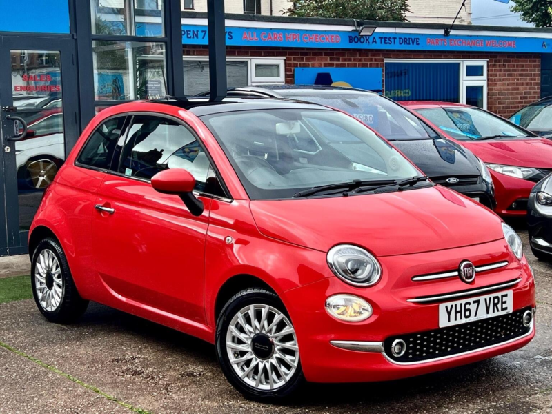 2017 Fiat 500 1.2 Lounge Euro 6 (s/s) 3dr in Pink — image 1