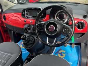 2017 Fiat 500 1.2 Lounge Euro 6 (s/s) 3dr in Pink — image 3