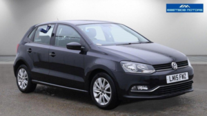 2015 Volkswagen Polo 1.2 Tsi Bluemotion Tech Se DSG Euro 6 (s/s) 5dr in Black — image 2
