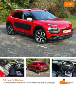 2015 Citroen C4 Cactus 1.2 Puretech Feel Hatchback 5dr Petrol Manual Euro 6 (s/s) (110 Ps) in Red — image 2