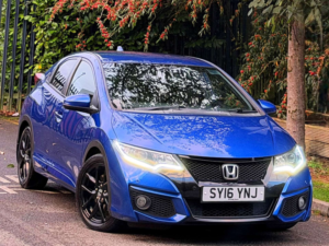 2016 Honda Civic 1.6 I-Dtec Sport Hatchback 5dr Diesel Manual Euro 5 (s/s) (120 Ps) in Blue — image 2