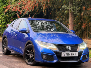 2016 Honda Civic 1.6 I-Dtec Sport Hatchback 5dr Diesel Manual Euro 5 (s/s) (120 Ps) in Blue — image 3