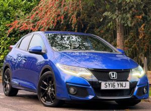 2016 Honda Civic 1.6 I-Dtec Sport Hatchback 5dr Diesel Manual Euro 5 (s/s) (120 Ps) in Blue — image 4