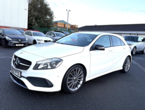 2017 Mercedes-Benz A Class 1.6 A180 Amg Line Euro 6 (s/s) 5dr in White — image 3