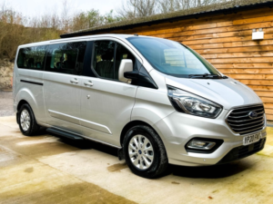 2020 Ford Tourneo Custom L2 Lwb 9 SEAT Auto Wheelchair Accessible Disabled Access Vehicle Wav in Silver — image 3