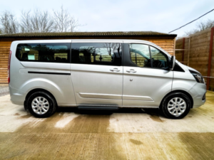 2020 Ford Tourneo Custom L2 Lwb 9 SEAT Auto Wheelchair Accessible Disabled Access Vehicle Wav in Silver — image 6