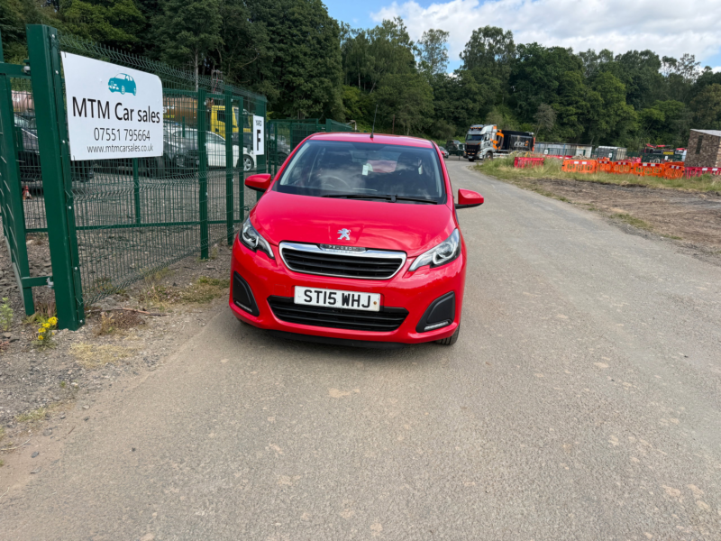 2015 Peugeot 108 1.0 Active Hatchback 5dr Petrol Manual Euro 6 (68 Ps) in Red — image 1