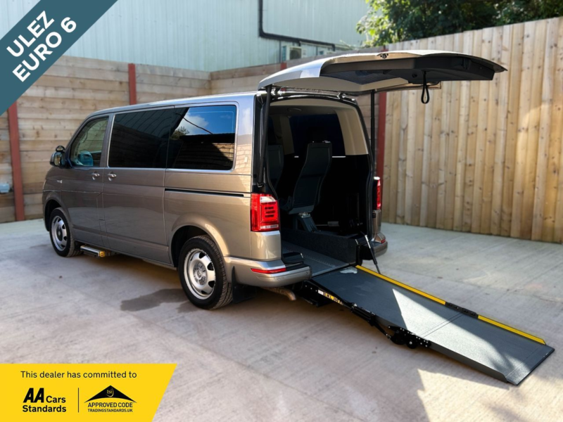 2017 Volkswagen Transporter 4 SEAT Auto Driver Transfer Wheelchair Accessible Disabled Access Vehicle Wav in Beige — image 1