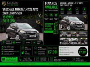 2015 Vauxhall Mokka 1.4t Se Auto 2WD Euro 5 5dr in Black — image 2