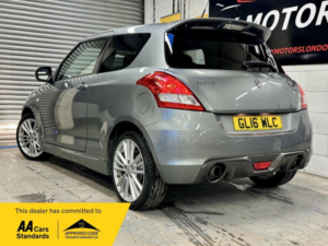2016 Suzuki Swift 1.6 Sport Euro 6 3dr (snav) in Grey — image 3