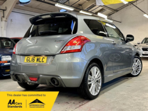 2016 Suzuki Swift 1.6 Sport Euro 6 3dr (snav) in Grey — image 4