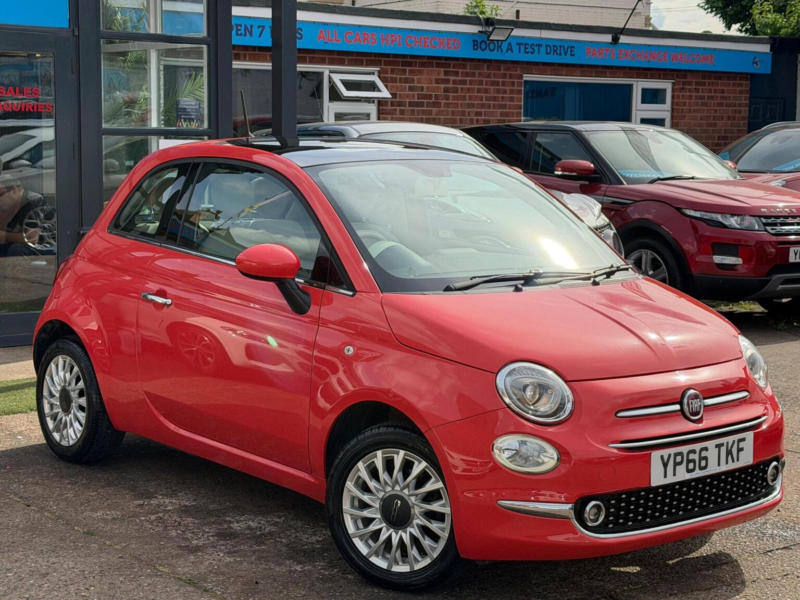 2016 Fiat 500 1.2 Lounge Euro 6 (s/s) 3dr in Pink — image 1