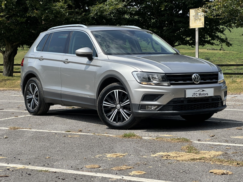2017 Volkswagen Tiguan 2.0 Tdi 150 Se Nav 5dr Man, Diesel, Silver + Excellent Value in Silver — image 1