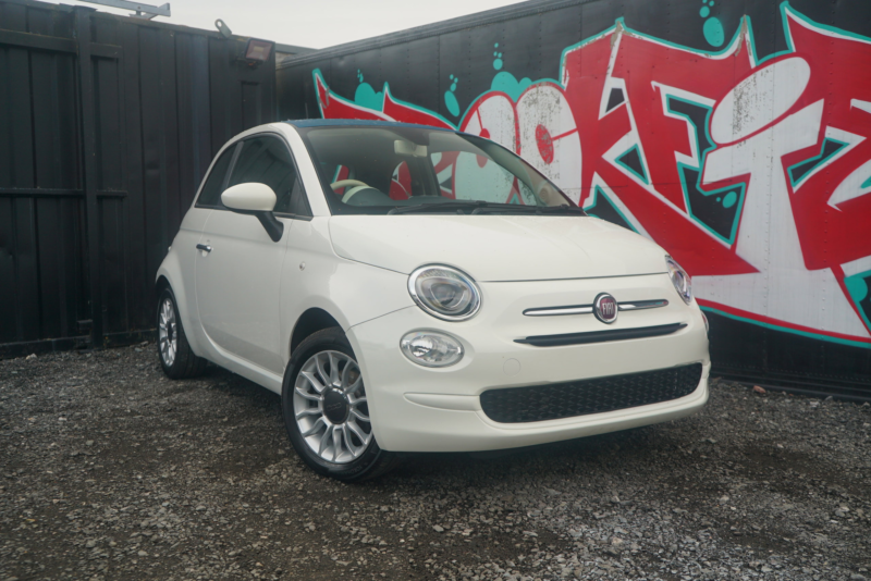 2016 Fiat 500 1.2 Eco Pop Star Hatchback 3dr Petrol Manual Euro 6 (s/s) (69 Bhp) in White — image 1