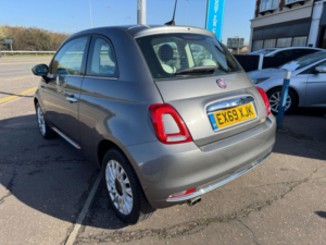 2019 Fiat 500 1.2 Lounge Euro 6 (s/s) 3dr in Grey — image 3