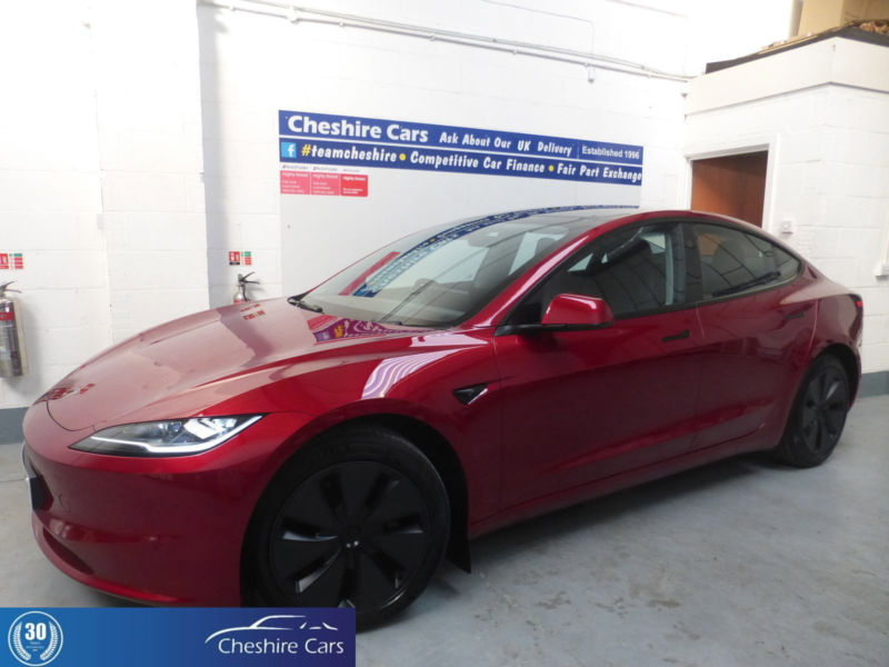 2024 Tesla Model 3 Saloon 4dr Electric Auto Rwd (208 Ps) in Red — image 1