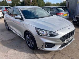 2018 Ford Focus 1.0t Ecoboost St-Line Hatchback 5dr Petrol Manual Euro 6 (s/s) (125 Ps) in Silver — image 3