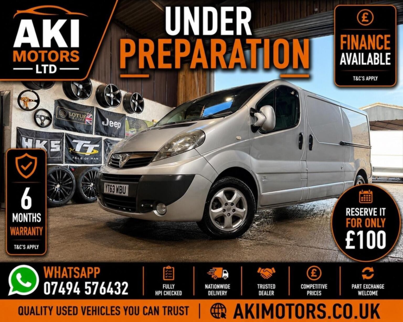 2013 Vauxhall Vivaro 2.0 2900 Cdti Sportive Fwd L3 4dr in Silver — image 1