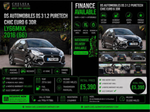 2016 Ds Automobiles Ds 3 1.2 Puretech Chic Euro 6 3dr in Black — image 2