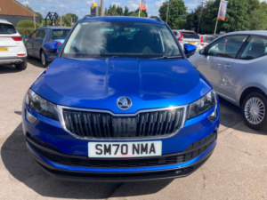 2021 Skoda Karoq 1.0 Tsi Se SUV 5dr Petrol Manual Euro 6 (s/s) (116 Ps) in Blue — image 2