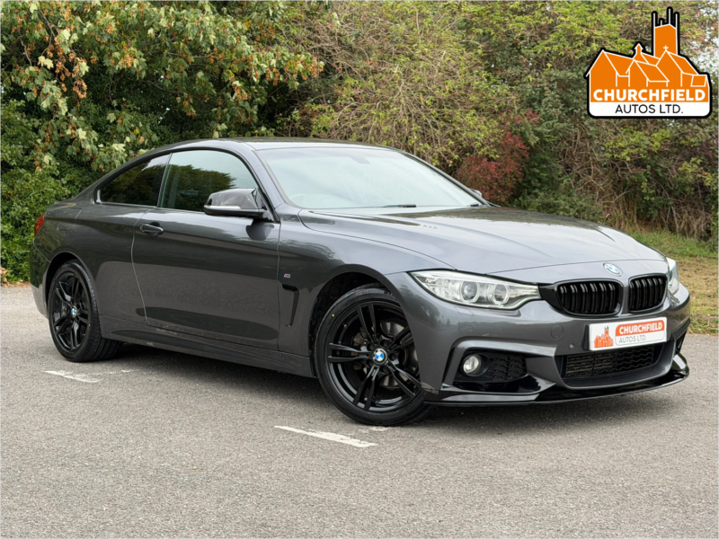 2014 BMW 4 Series 2.0 420i M Sport Coupe 2dr Petrol Auto Xdrive Euro 6 (s/s) (184 Ps) in Grey — image 1
