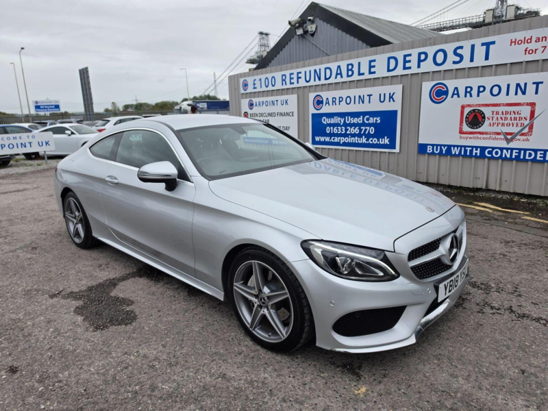 2018 Mercedes-Benz C Class 2.1 C220d Amg Line G-Tronic+ Euro 6 (s/s) 2dr in Silver — image 1
