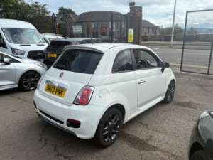 2013 Fiat 500 1.2 S Hatchback 3dr Petrol Manual Euro 5 (s/s) (69 Bhp) in White — image 3