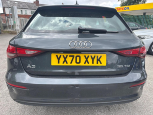 2020 Audi A3 2.0 Tdi 35 Technik Sportback S Tronic Euro 6 (s/s) 5dr in Grey — image 4