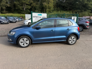 2015 Volkswagen Polo 1.2 Tsi Bluemotion Tech Se Hatchback 5dr Petrol DSG Euro 6 (s/s) (90 Ps) in Blue — image 3