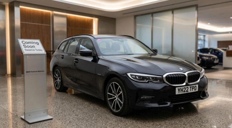 2022 BMW 3 Series 2.0 330e 12kwh Sport Pro Touring Auto Euro 6 (s/s) 5dr in Black — image 1
