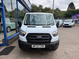 2022 Ford Transit 2.0 350 Ecoblue Hd Leader Dropside Flatbed 2dr Diesel Manual Rwd L4 Euro 6 130 Ps in White — image 3