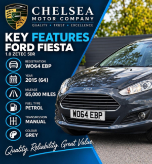 2015 Ford Fiesta 1.0t Ecoboost Zetec Euro 5 (s/s) 5dr in Grey — image 4